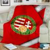 Ungarisches Fußball-Emblem-Decke Geeignet für Sofas, Betten, Büros und Camping - Perfektes Geschenk für Halloween Weihnachten