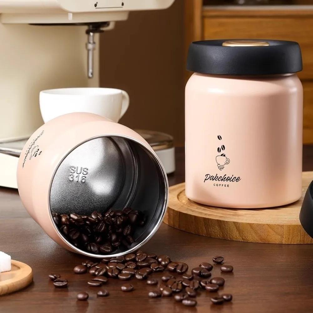 Vakuová nádoba na kávu z nerezové oceli 316 Udržuje čerstvost Odolná proti vlhkosti Vzduchotěsná skladovací dóza Kuchyňský nástroj