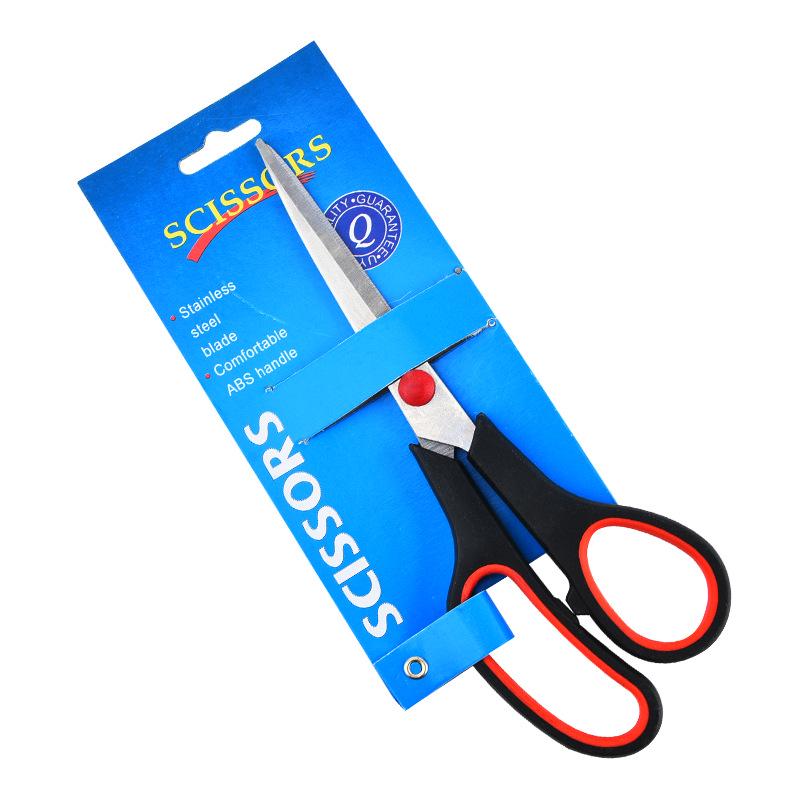 

Ножницы из нержавеющей стали с синими ручками для резки бумаги, ниток и резины