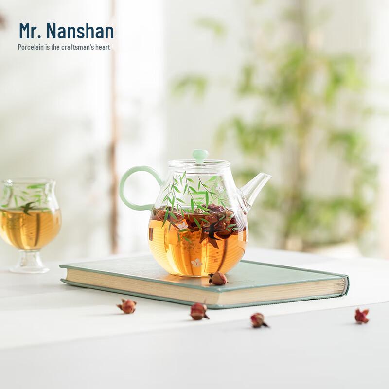 Nanshan Mr. 'Swallows Return Spring' Glass Tea Set
