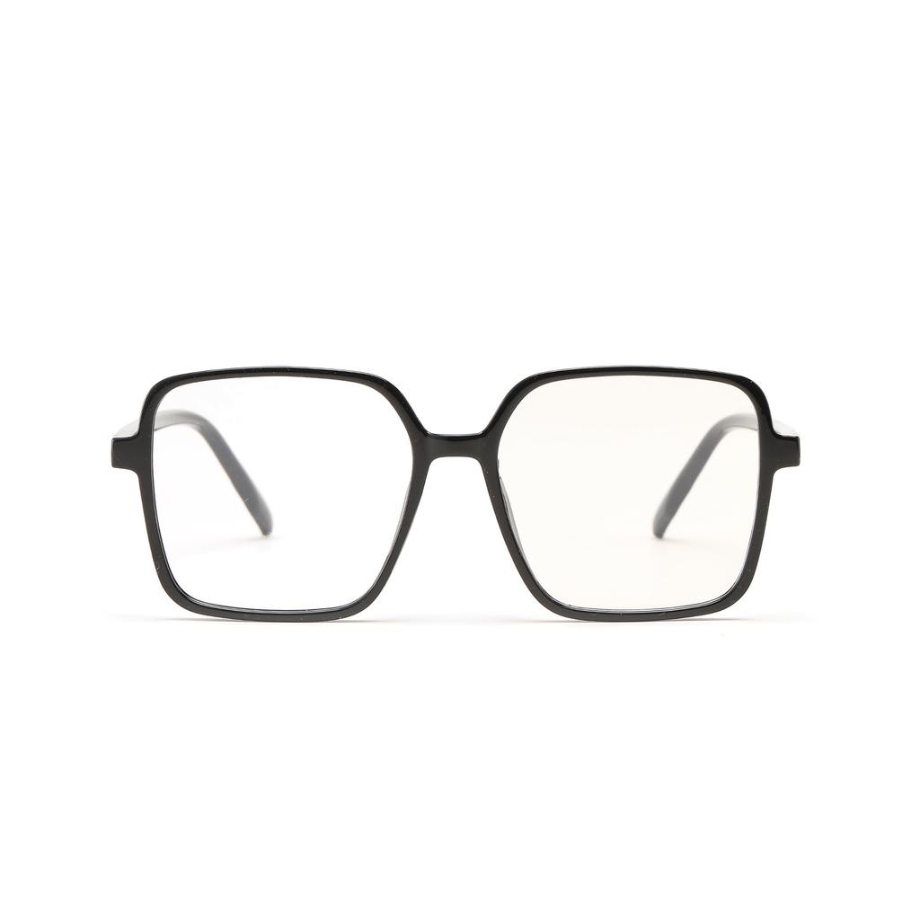 Glasses B309 Square Thin Frame Large Frame Tortoiseshell Transparent Student Flat Mirror