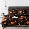3D printed Gothic skull rose microfiber duvet cover soft and comfortable 3-piece bedding set with zipper and 2 pillowcases