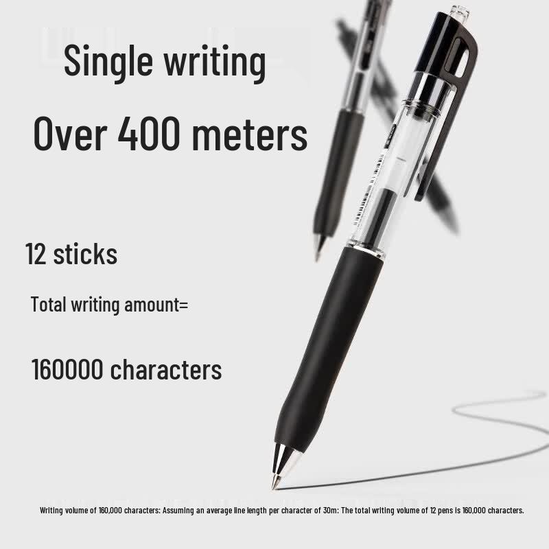 Deli S12 Ret retractable Gel Pen