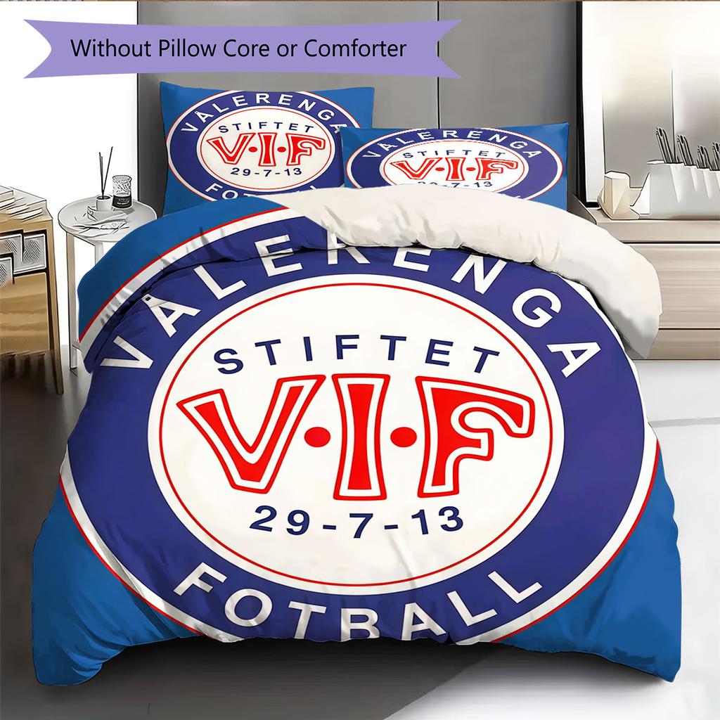 Vålerenga Bedding Quilt Set Quilt Cover Pillowcase Home Decoration Birthday Gift (1 * duvet cover + 2 * pillowcase, without core)