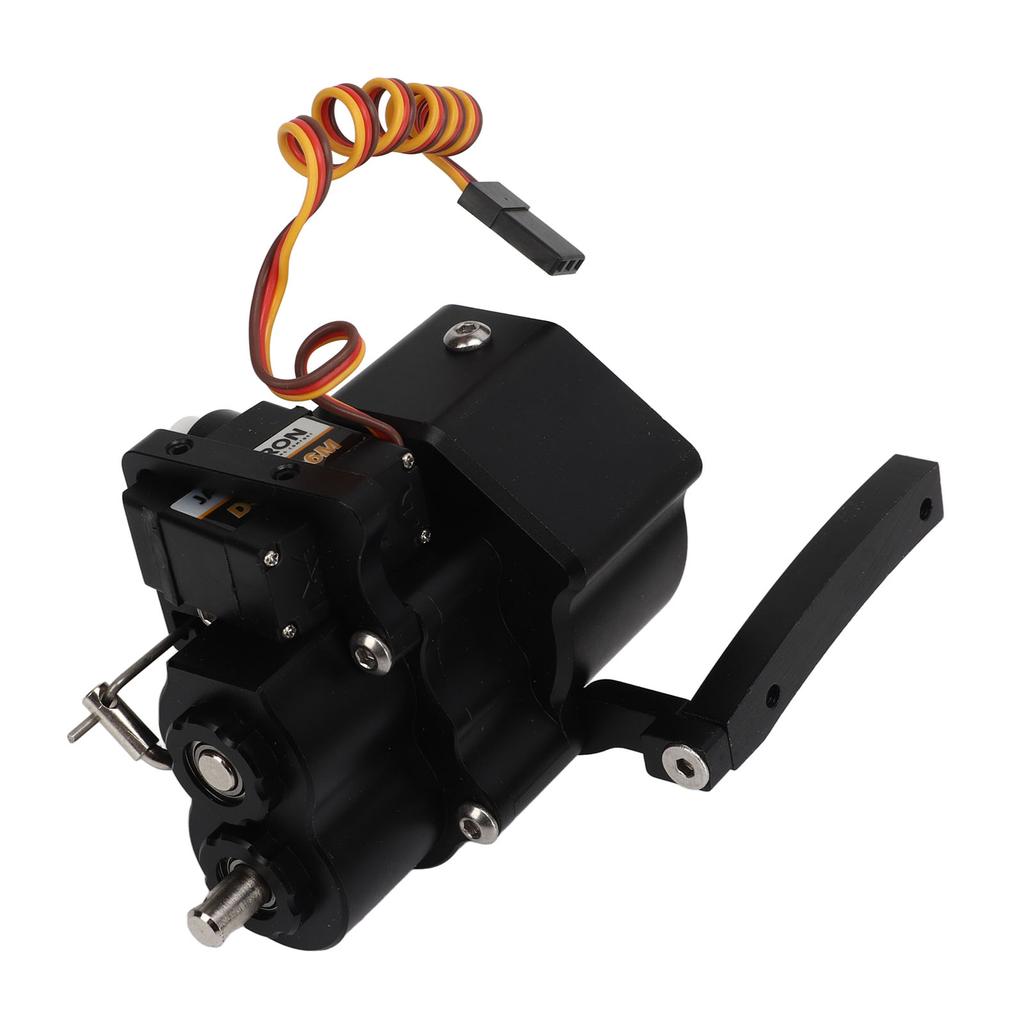 RC Gear Box Transfer Case Aluminum Alloy Anodize Accurate RC Gear Box Kit with Shaft for SCX10 1 10 313mm Wheelbase