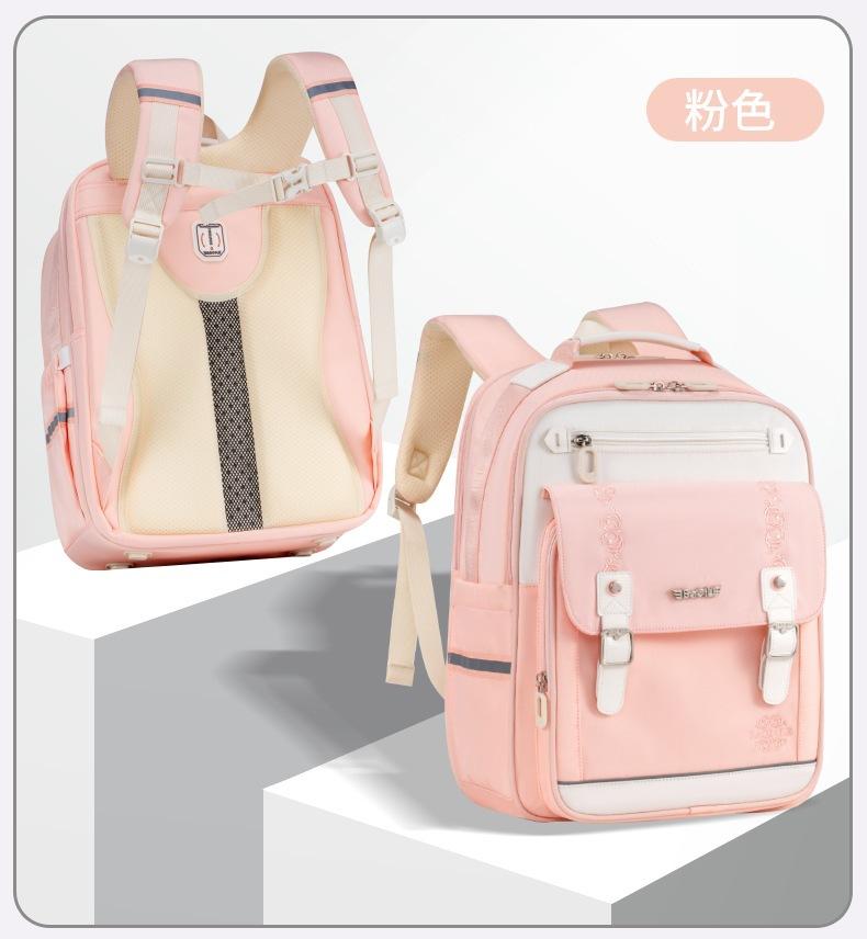 Kinderrugzak Kinderen Schooltassen Voor Jongens Meisjes Schooltas Waterdicht Basisschool Orthopedische Rugzak Boekentas Mochila Infantil beige