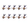 10Pcs Cartoon Brooch Pin With Fastener Clasps Decorative Brooch Lapel Pin for Clothing Jackets Coat Bag Embellishments
