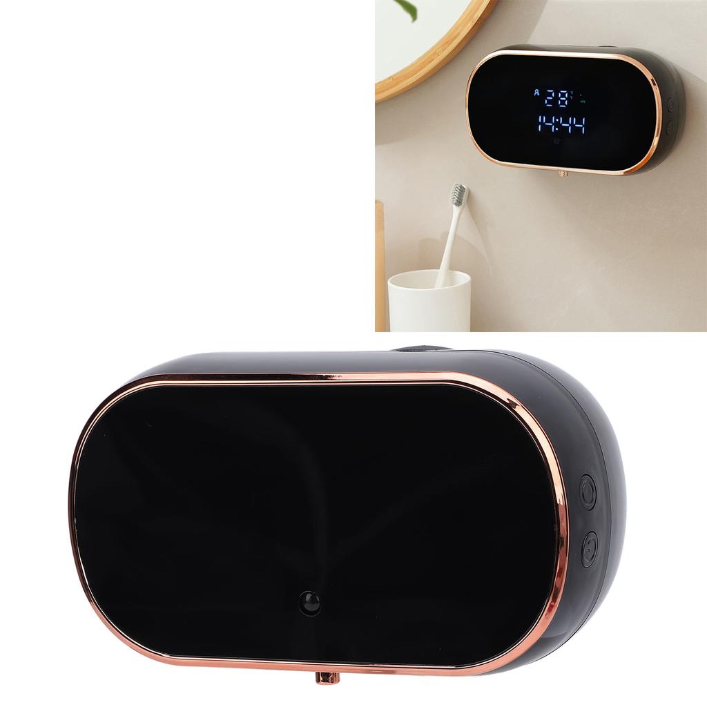Auto Induction Soap Dispenser Wall Mount Touchless Foam Dispenser for Bathroom Kitchen 3 Gears Adjustment IPX5 Water Proof