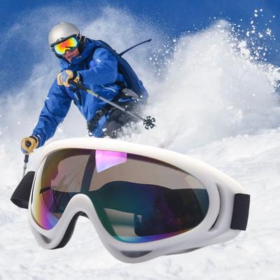 UV Protection Ski Goggles Anti Fog Adjustable Strap Windproof Snowboard Goggles for Men