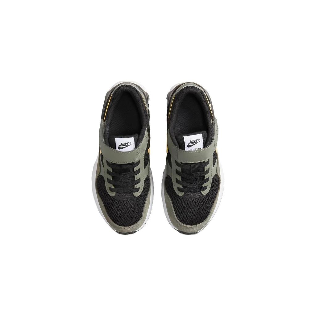 Nike Air Max SYSTM PS Dark Stucco Saturn Gold Kids Sneakers Green Black DQ0285-007