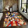 Anime Style Carpet with Colorful Characters and Tropical Theme Suitable for Use As an Anti-slip for Living Room Bedroom Sofas