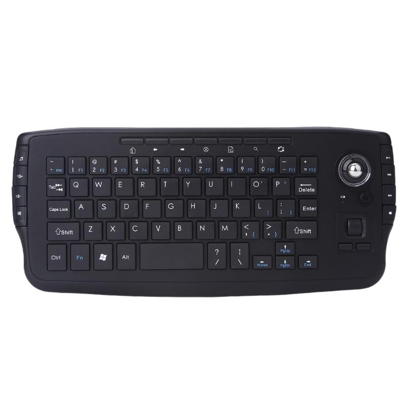 

Trackball Wireless 2.4G Keyboard 2 in 1 Support Backlit Space Saving for Office and Home Entertainment High Precise 1