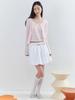 Opening Sunshine Pintuck Balloon Mini Skirt White