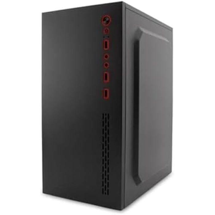 Boîtier Micro ATX - COOLBOX - PCC-MPC45-1 - Noir - Format Tour midi - Compact et élégant