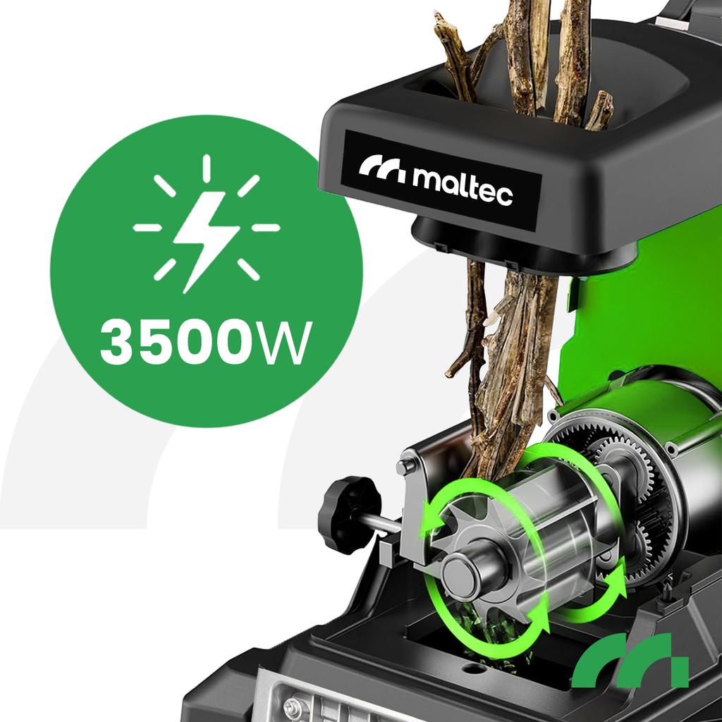 Rozdrabniacz do gałęzi Maltec Mastershred 3500W