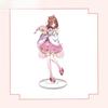 New "The Quintessential Quintuplets" 8CM Acrylic Stand Figurines In Cherry Blossom Miko Costumes: Ichika, Nino, Miku, Yotsuba, and Itsuki.