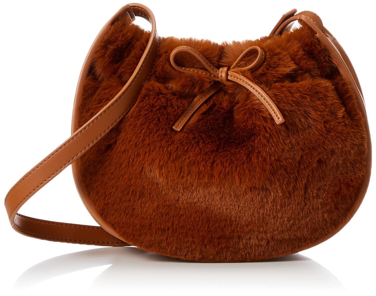 

FRAY Drawstring fur shoulder bag FWGB215306 CML I.D. Women s