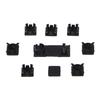 Black Rubber Plug Screw Hole Pad Dust Protector Plastic Pad for  Slim 2000 3000 Console - 9 Pieces/set