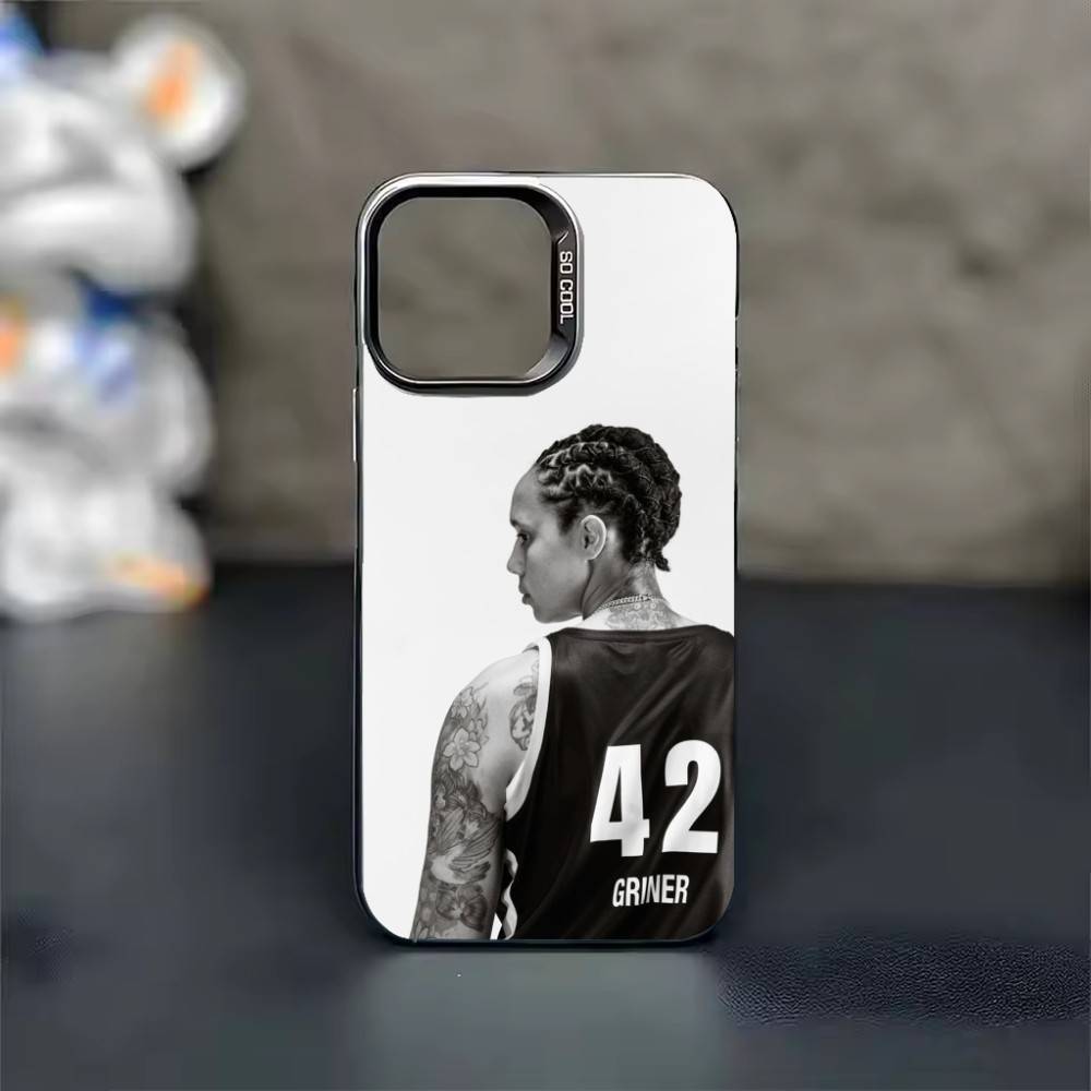 

B-Brittney Griner 42 Phone Case For iPhone 17 16 15 14 13 12 11 Pro Max Plus Silver candy Matte Cover iPhone14ProMax