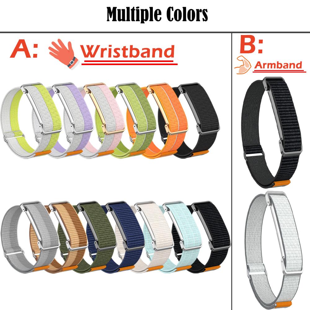 Sport Nylon Wristband Armband for Google Fitbit AirOne-Piece Lightweight Nylon Strap with Metal Frame for Google Fitbit Air