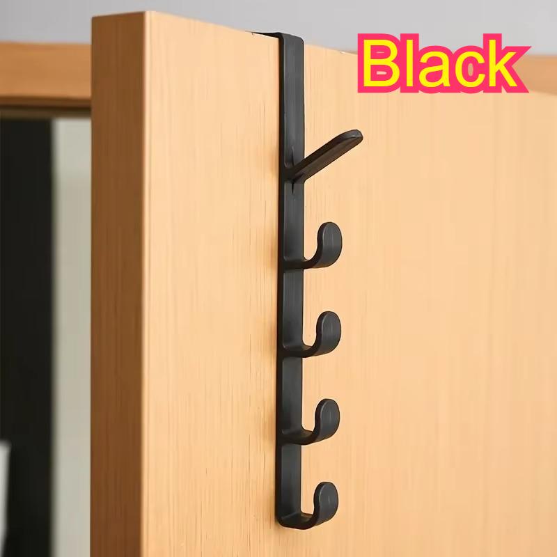 Bedroom Door Hanger Clothes Hanging Rack Over The Door Plastic Home Storage Organization Hooks, Purse Holder For Bags Rails