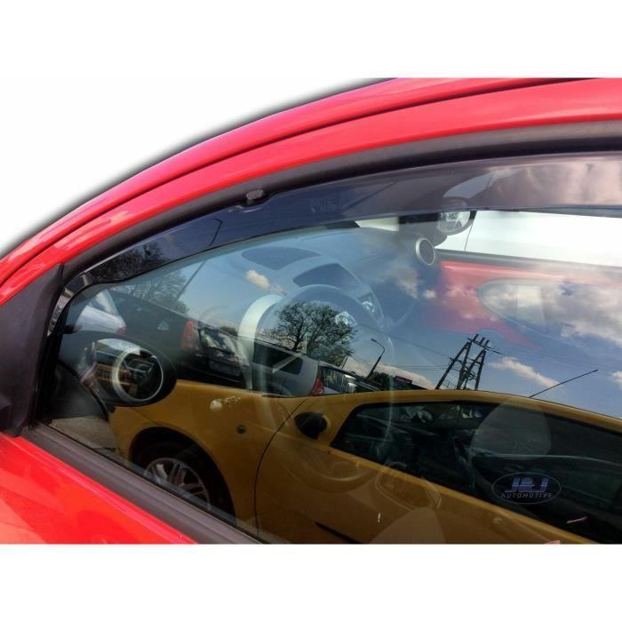 Déflecteurs d'air - J&amp;J AUTOMOTIVE - Heko - Fumé - Pour Citroen C1 2005-2014 - Installation facile