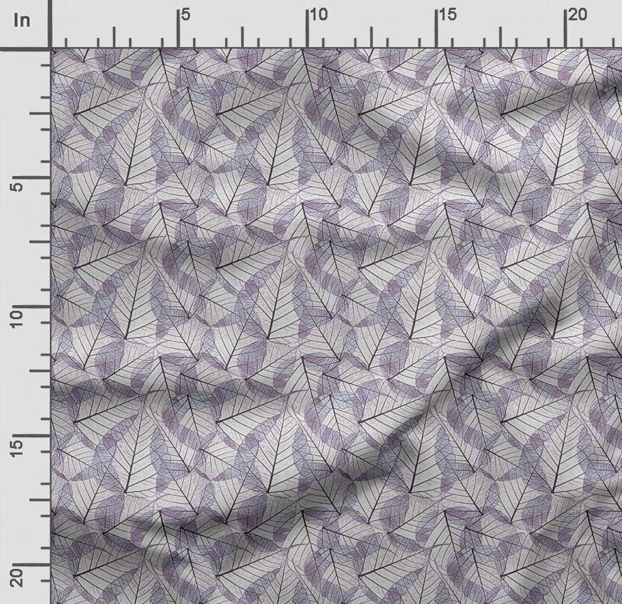 Soimoi Leaves Print,  Cotton Cambric, Quilting Fabric Sold by The Yard 42 Inch Wide, Medium Weight Cotton Fabric,