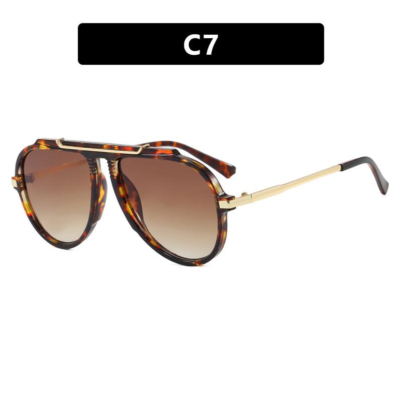 Personalized toad-shaped single beam sunglasses, new European and American sunglasses, retro fashion UV-proof sunglasses