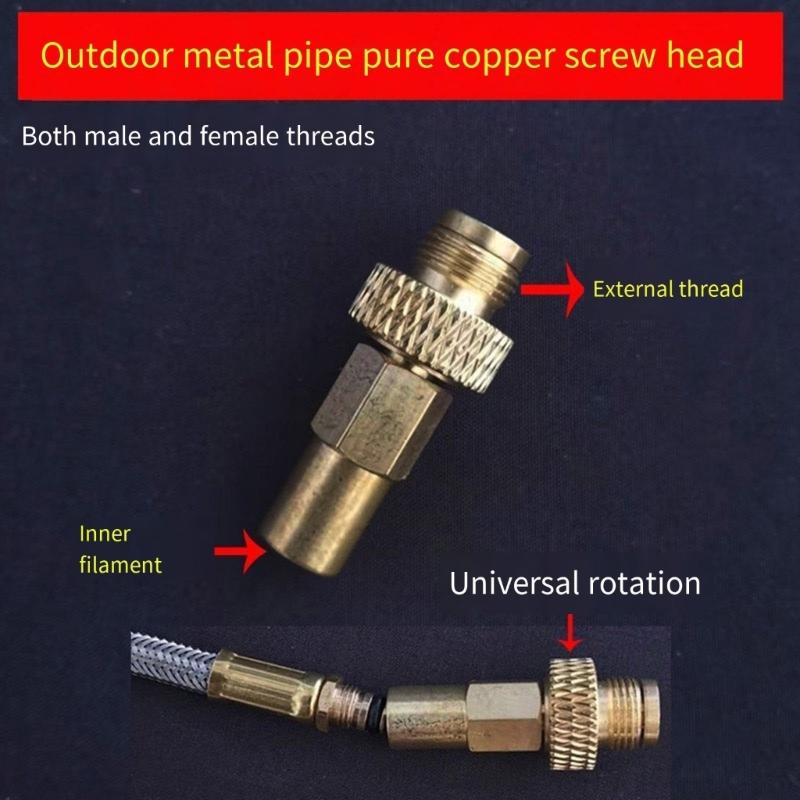 Universals Male Connectors Outdoor Gas Tanks Valves Adapter Copper Conversion Joint Gas Conversion Adapter Enduring