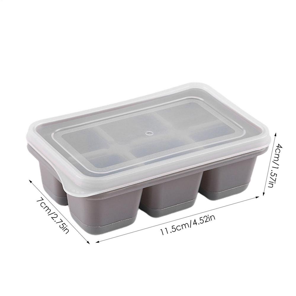 Ice Block Tray Ice Silicone Molds Ice Block Maker Square Ice Tray Large Ice 6 Grid Ice Mold Kitchen Accessories Gadgets