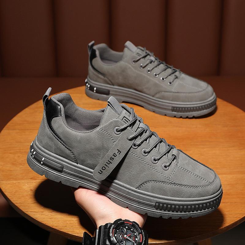 Work Men's Shoes New Work Labor Insurance Shoes Non-slip Waterproof Martin Shoes Spring and Autumn Casual Tooling Hiking Shoes