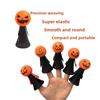 Mittelgroßer Halloween-Kürbis Hüpfender Elf Lustiges Fingerpuppen-Spielzeug für Kinder, Ideal für die emotionale und sensorische Entwicklung