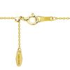 Lala Christie Gold Chain 18K Shine Cut Azuki Approximately Up to 45cm Adjustable Necklace, Gold, Beads, 0.8mm Wide, 1.2g, Long, Length, lc97-0053
