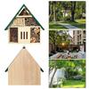 Insect Hotel Bee House Wooden Weatherproof Ladybug House Hanging Butterfly Shelter Solitary Bee Habitat for Garden Yard Balcony