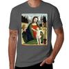 BraUnisextino (Bartolomeo Suardi) Madonna and Child TShirt Stylish Print Short Sleeve Tee