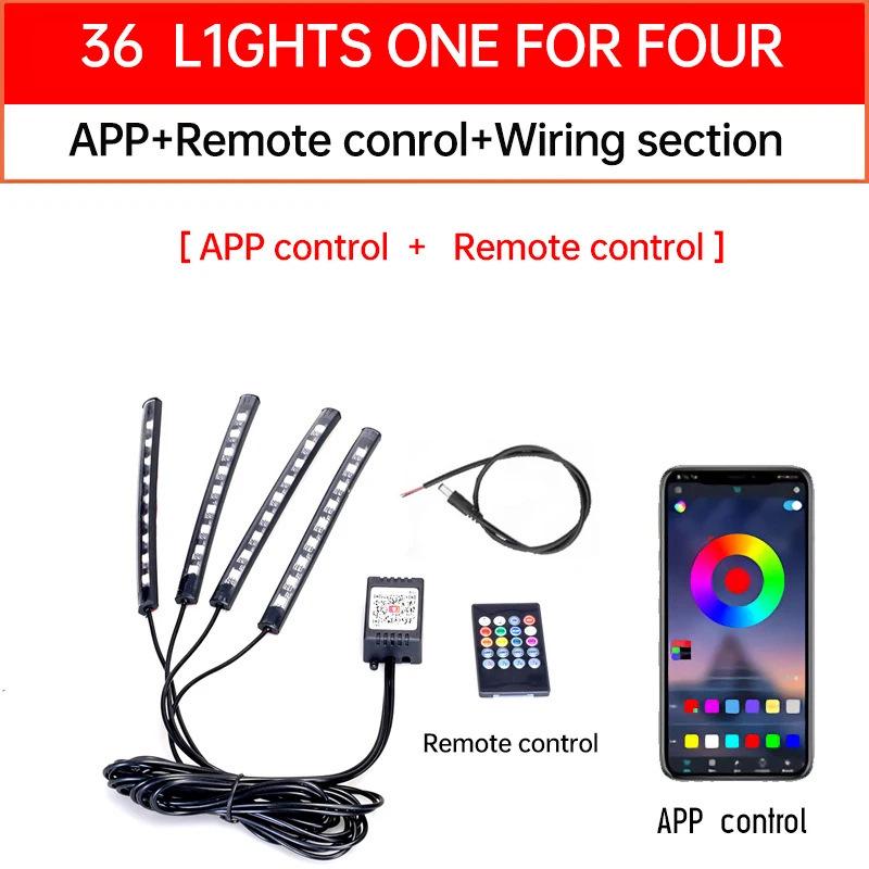 RGB Motorcycle LED Ambient Light Strip - App Controlled Decorative Atmosphere Lighting