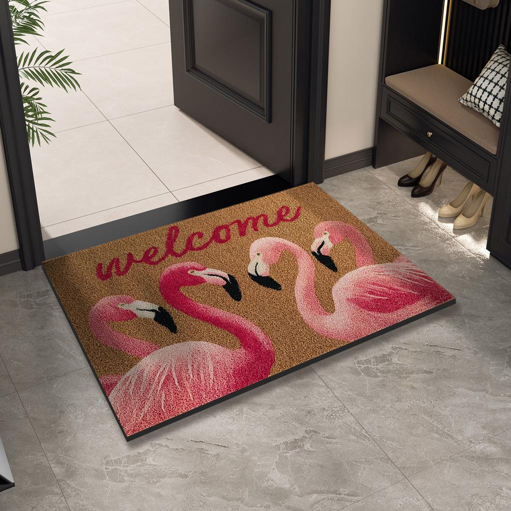 Welcome Door Mat Entrance Doormat Outdoor Floor Foot Mats Front Doormat Room Rugs Hallway Bath Rug Washable