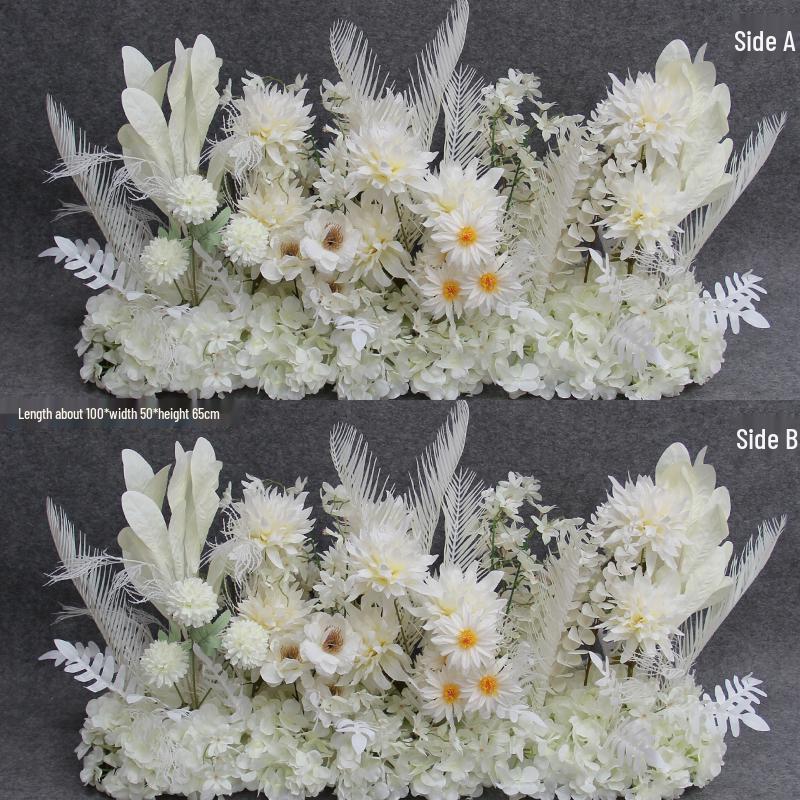 Wedding Aisle Blue Artificial Flower Row Decoration