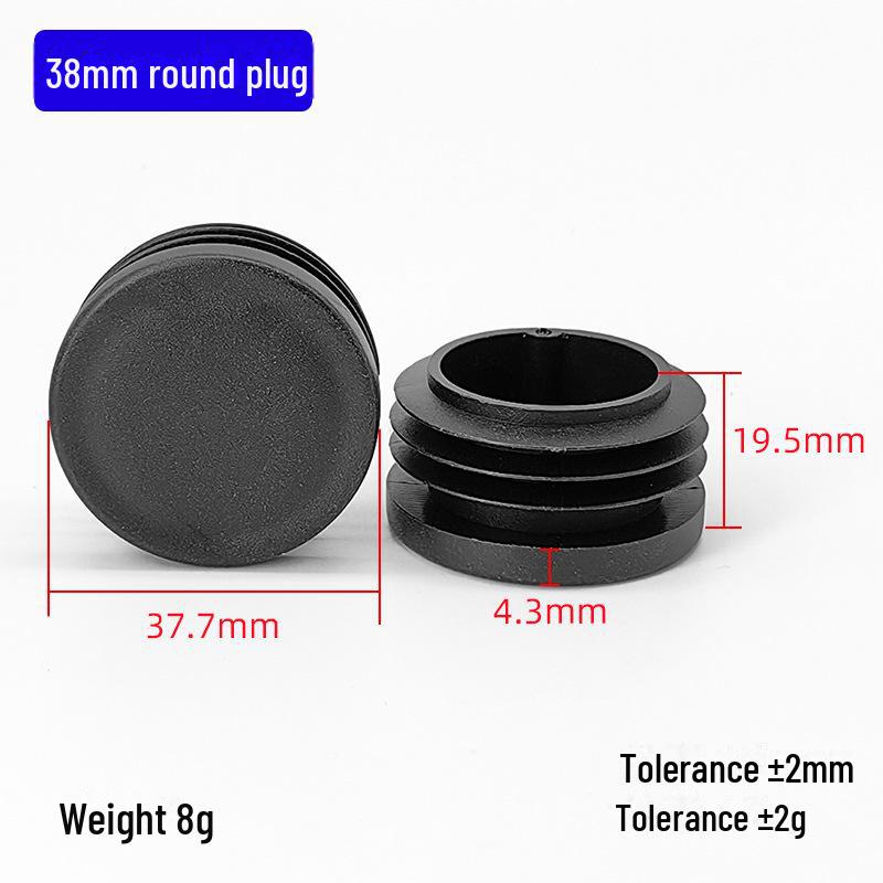 Diyami Усиленная круглая трубка Пластиковая пробка для ног 38mm