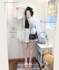 Jundakara Hoodie with Bunny Cute Long Lace and Subculture Sickly Korean White Women's Lace-Up Ears, Sleeves, Lightweight, Summer, Ruffles, Style,