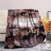 1PC The Vampire Patterned Flannel Blanket Suitable For All Seasons for Home Decor Warmth and Comfort Gifts Holiday Present