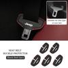 Car Seatbelt Buckle Cover Leather Seatbelt Anti-Scratch Mat Accessories For Jeep Renegade Grand Cherokee Compass Patriot Wrangle AKV1