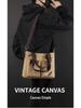 2024 Trendy Canvas Commuter Handbag - Large Capacity, Simple Shoulder & Messenger Bag