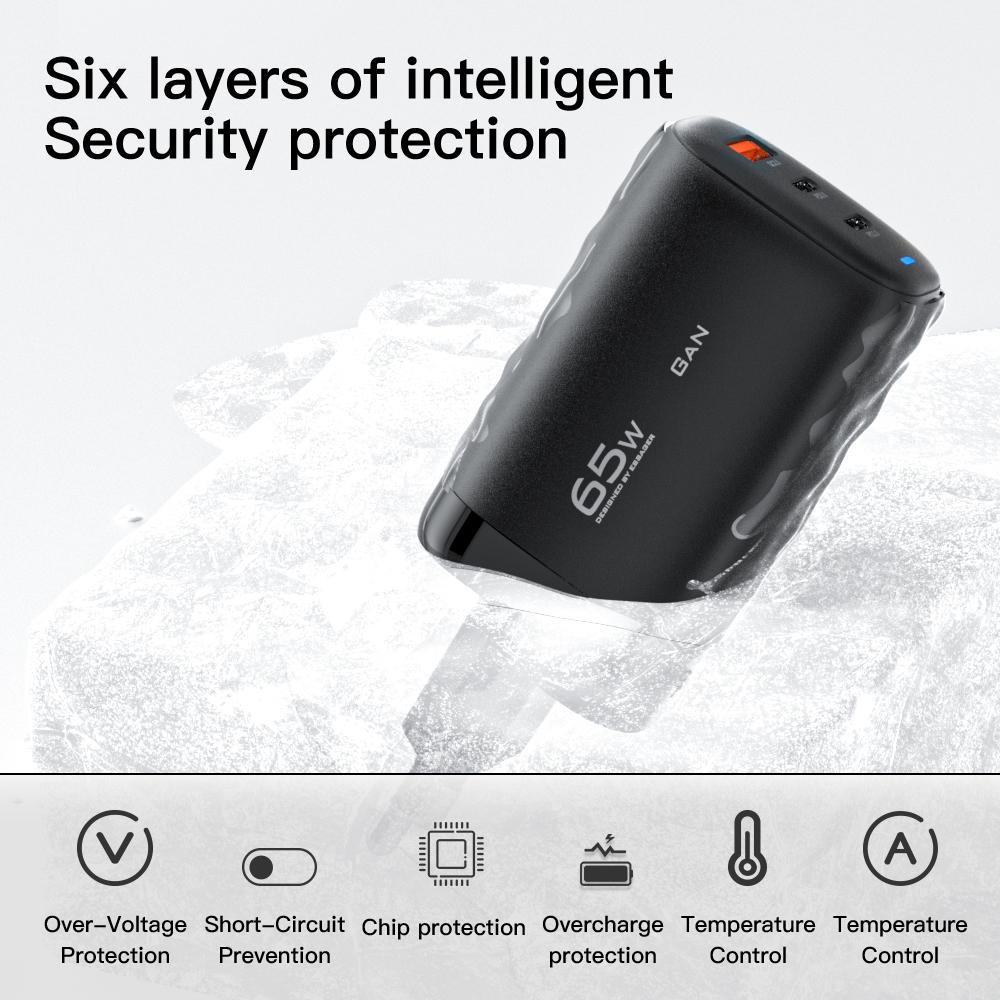 Essager carregador usb tipo c gan carregador de carga rápida 65w qc3.0 pd3.0 carregador usb telefone celular para iphone 12 13 pro max xiaomi portátil