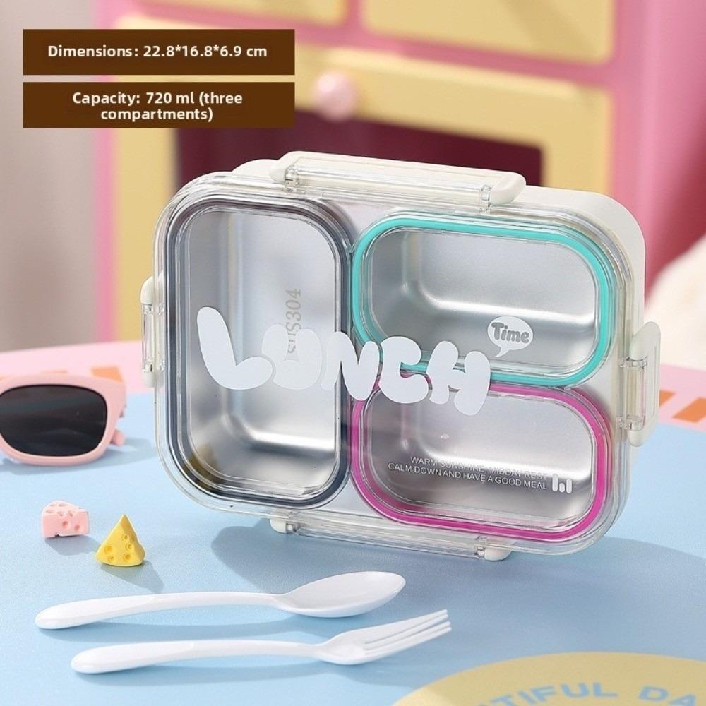 Divided Lunch Box Food Grade Leakproof Storage Box Portable Camping Food Container Student Worker