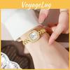 Sunflower Womens Fashion Watch With Quartz Movement Rhinestone Decor For Elegant Ladies