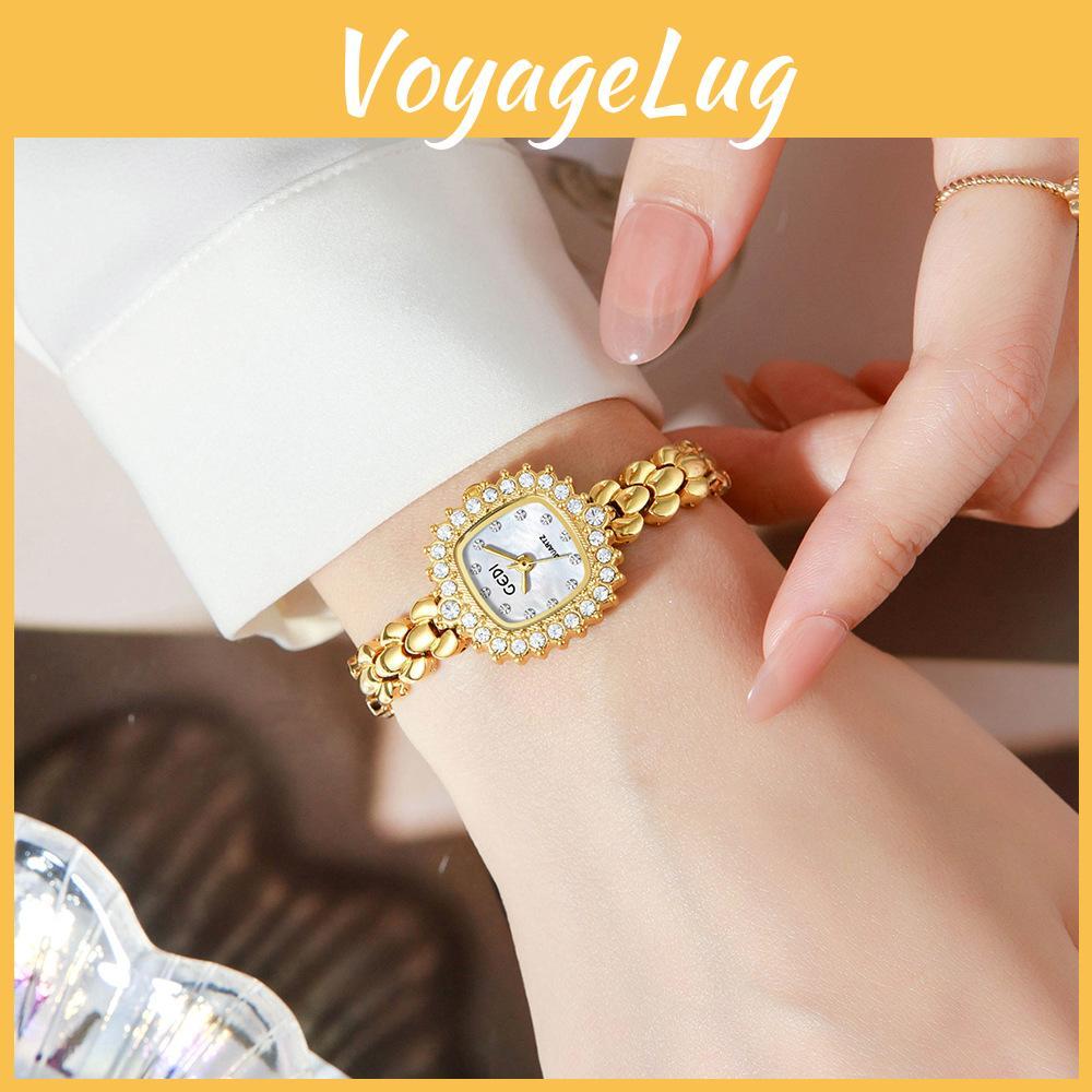 Sunflower Womens Fashion Watch With Quartz Movement Rhinestone Decor For Elegant Ladies