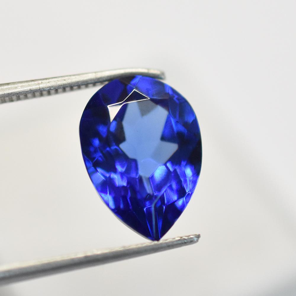 CERTIFIED 7.85 Ct Pear Shape NATURAL Tanzanian Tanzanite Blue Loose Gemstone