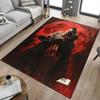 1pc Wolf Howling Blood Moon Carpet, Office Rug Outdoor Mat Home Decor Area Carpet Festival