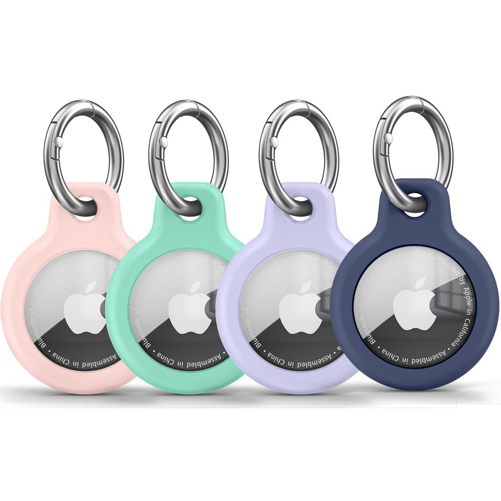 TPU Cover for Air tag Holder with Keychain Protective Shell Tracker Accessories Anti-scratch Sleeve For Air tag Case